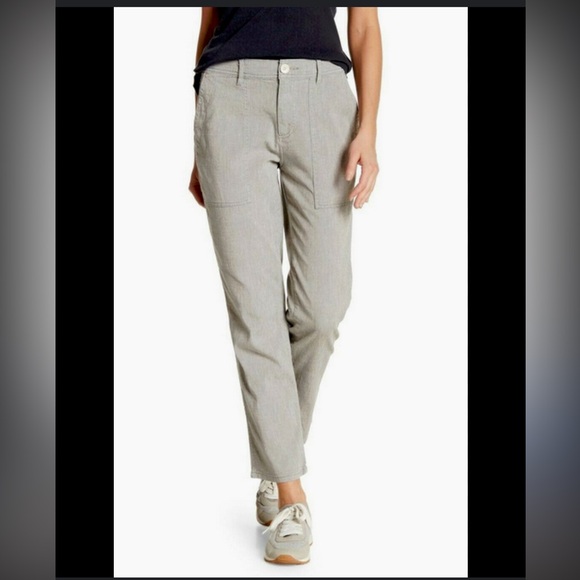James Peres Relaxed Workwear Linen Blend Pant Sage - Picture 1 of 12